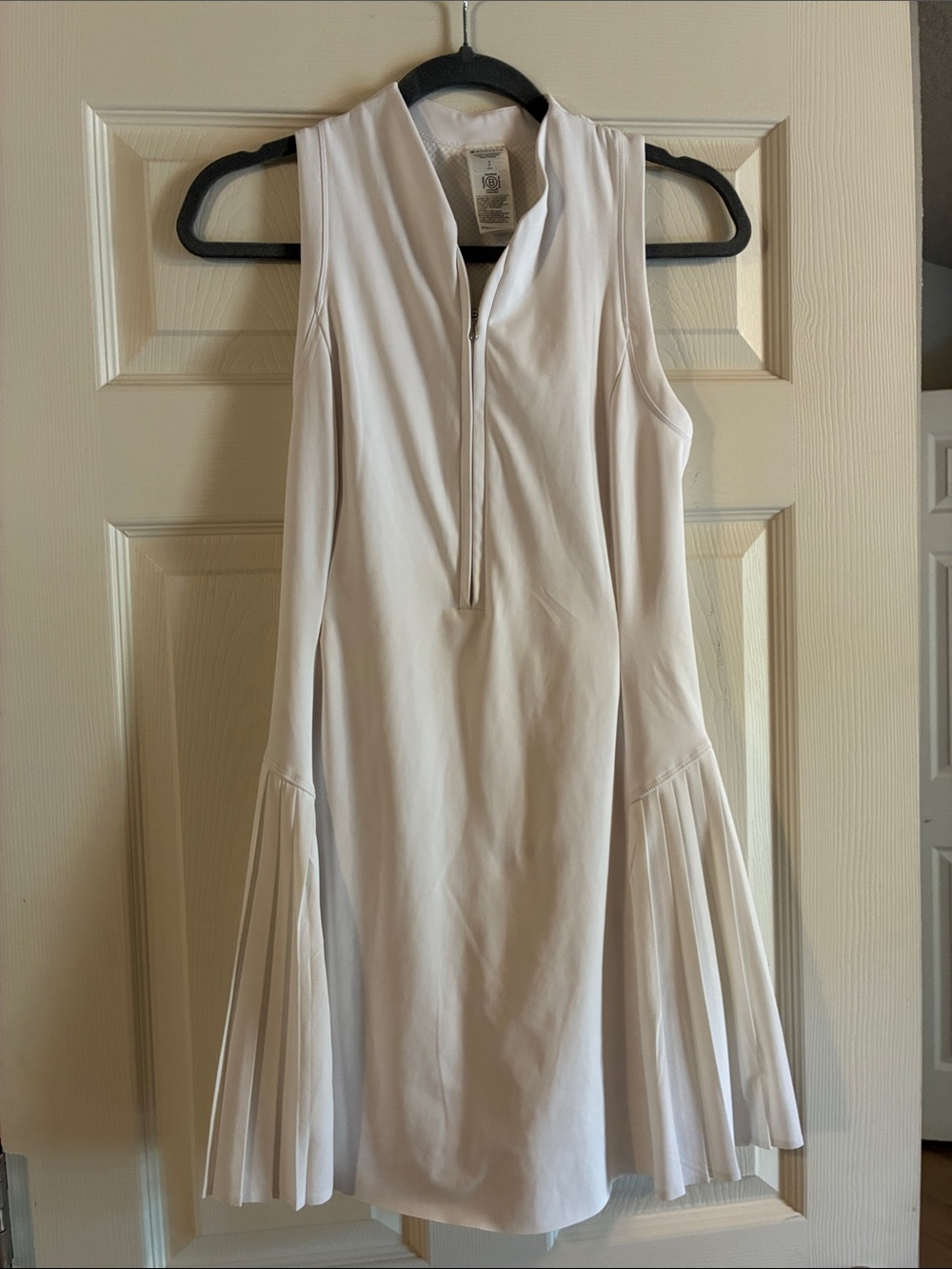 Athleta White Pleated Tennis Dress